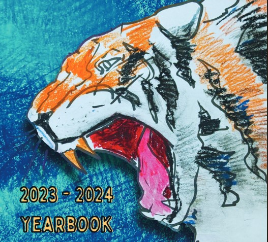 Yearbook Cover with tiger
